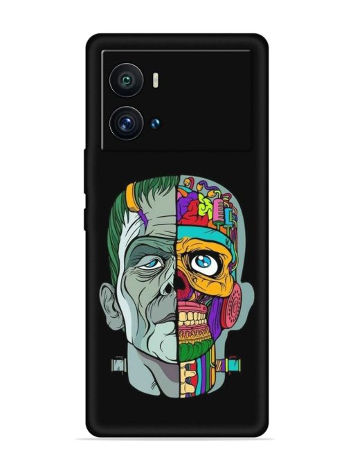 Men Vs Skull Embossed Soft Silicone Case for Iqoo 9 Pro