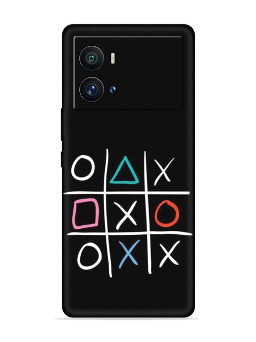 Super Neon Tic-Tac-Toe Embossed Soft Silicone Case for Iqoo 9 Pro Zapvi