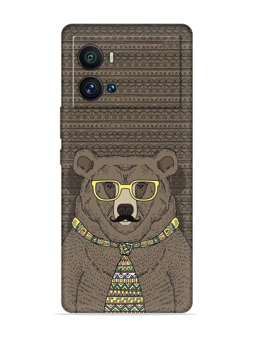 Grizzly Bear Embossed Soft Silicone Case for Iqoo 9 Pro Zapvi