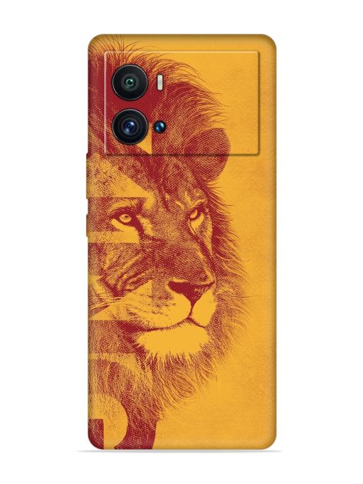 Gold Lion Crown Art Embossed Soft Silicone Case for Iqoo 9 Pro Zapvi