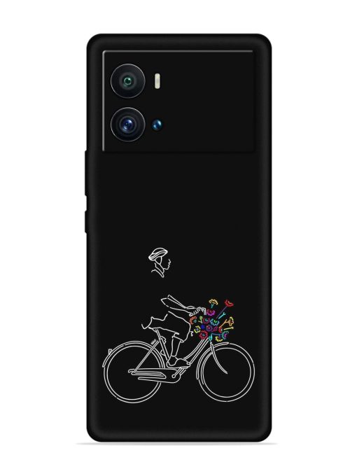 Minimalist Cycle Art Embossed Soft Silicone Case for Iqoo 9 Pro Zapvi