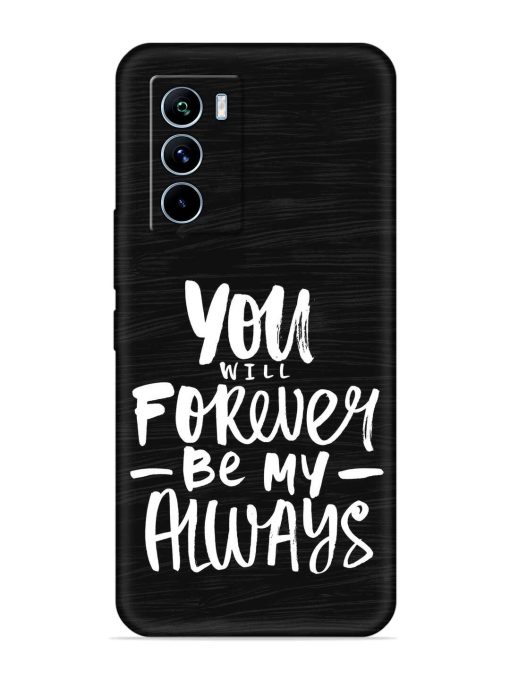 You Will Forever Embossed Soft Silicone Case for Iqoo 9 Se (5G) Zapvi