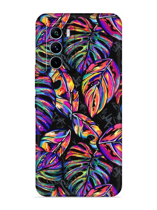 Tropical Seamless Vector Embossed Soft Silicone Case for Iqoo 9 Se (5G) Zapvi