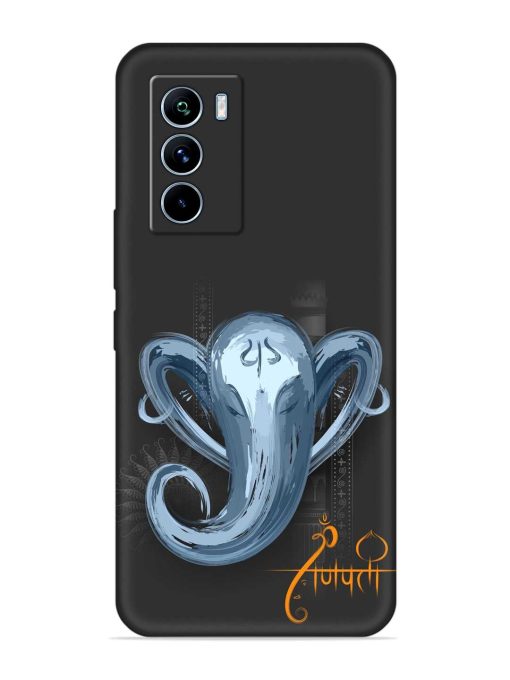 Illustration Lord Ganpati Embossed Soft Silicone Case for Iqoo 9 Se (5G) Zapvi