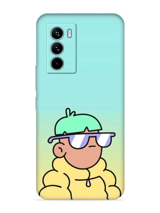 Doodles Cool Character Embossed Soft Silicone Case for Iqoo 9 Se (5G) Zapvi