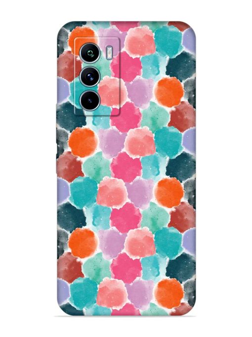 Colorful Seamless Pattern Embossed Soft Silicone Case for Iqoo 9 Se (5G) Zapvi