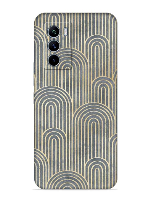 Art Deco Style Embossed Soft Silicone Case for Iqoo 9 Se (5G)