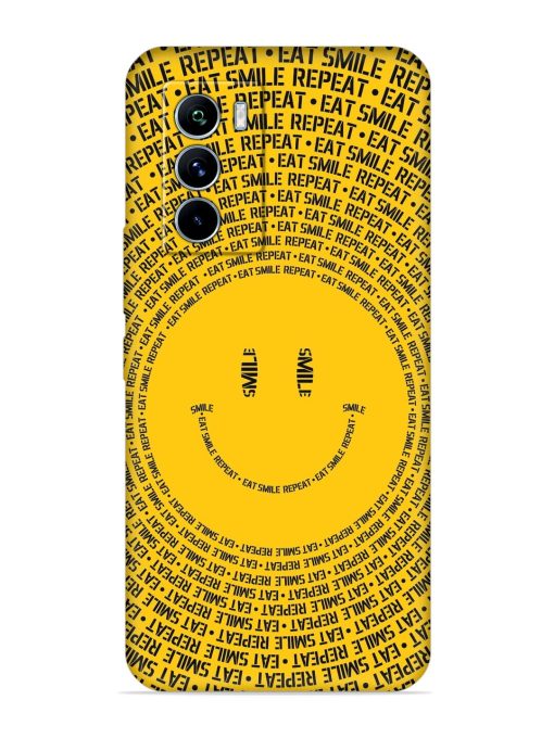 Smiley Embossed Soft Silicone Case for Iqoo 9 Se (5G) Zapvi