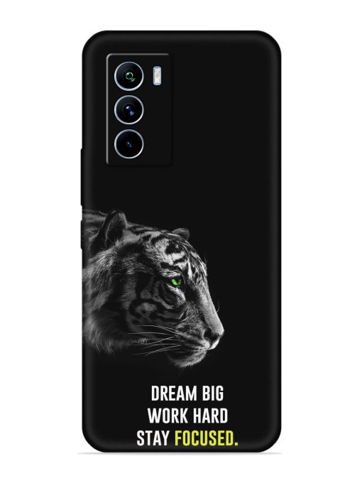 Dream Big Work Hard Embossed Soft Silicone Case for Iqoo 9 Se (5G) Zapvi