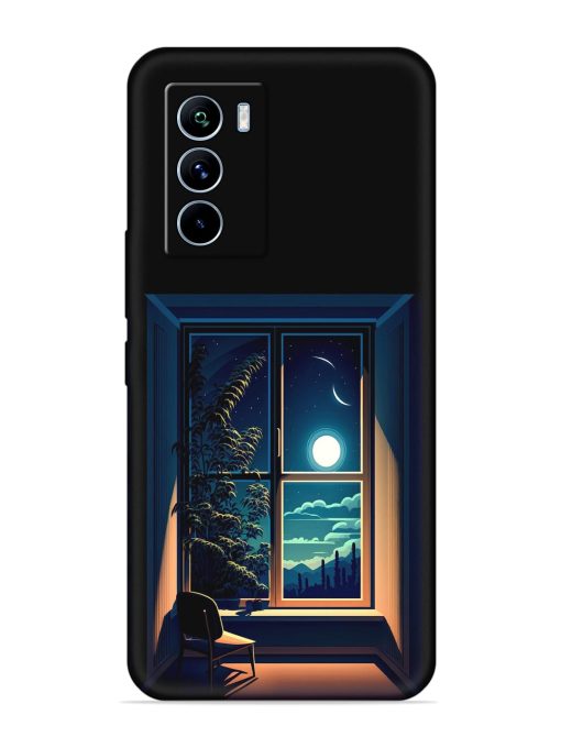 Night View At Window Embossed Soft Silicone Case for Iqoo 9 Se (5G) Zapvi