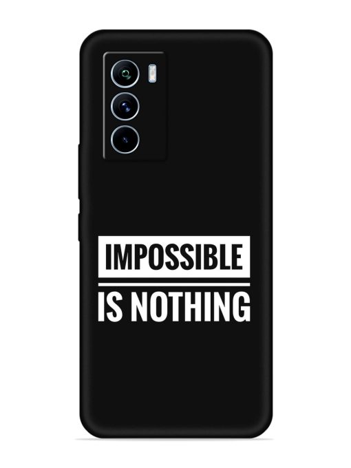 Impossible Is Nothing Embossed Soft Silicone Case for Iqoo 9 Se (5G) Zapvi