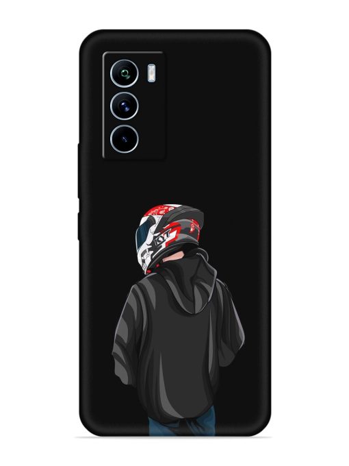 Motorcycle Rider Embossed Soft Silicone Case for Iqoo 9 Se (5G)