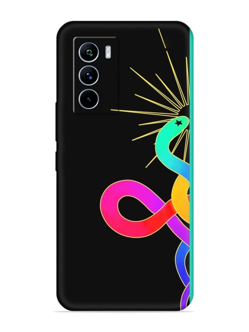 Art Geometric Abstraction Embossed Soft Silicone Case for Iqoo 9 Se (5G)