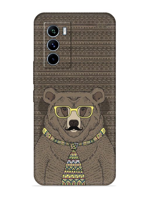 Grizzly Bear Embossed Soft Silicone Case for Iqoo 9 Se (5G) Zapvi