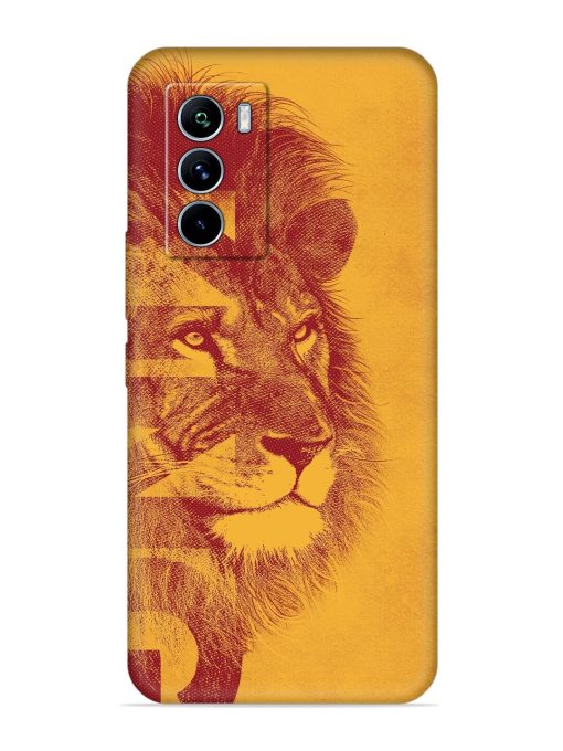 Gold Lion Crown Art Embossed Soft Silicone Case for Iqoo 9 Se (5G) Zapvi