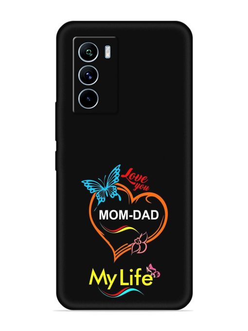 Love You Mom Dad Embossed Soft Silicone Case for Iqoo 9 Se (5G)