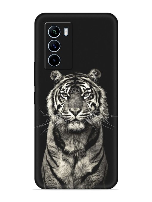 Tiger Art Embossed Soft Silicone Case for Iqoo 9 Se (5G) Zapvi