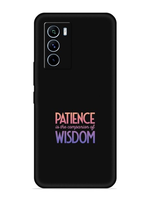 Patience Is The Embossed Soft Silicone Case for Iqoo 9 Se (5G) Zapvi