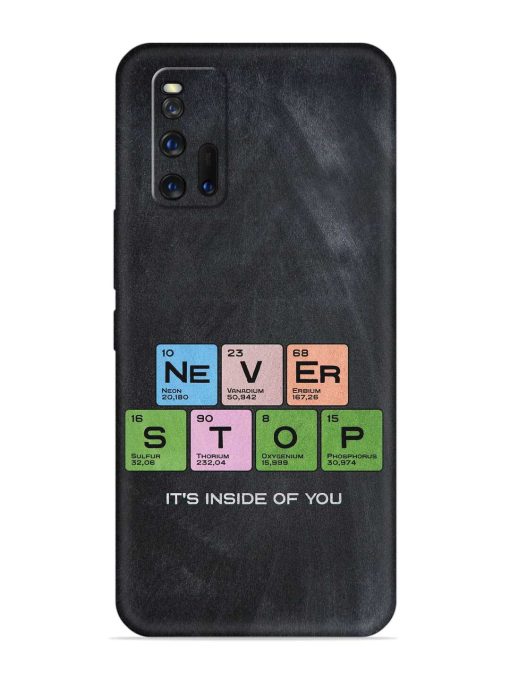 Never Stop It'S Inside Of You Embossed Soft Silicone Case for Iqoo Neo 3