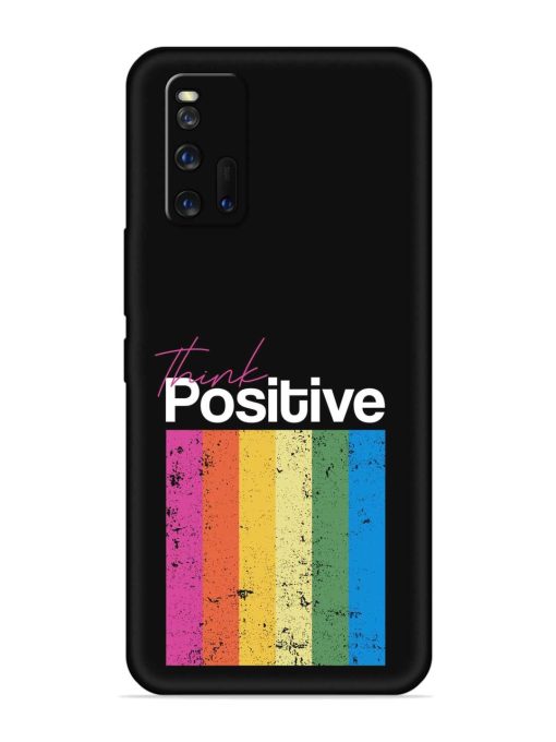 Think Positive Typography Embossed Soft Silicone Case for Iqoo Neo 3 Zapvi