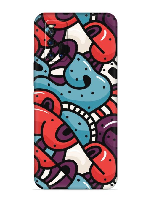 Seamless Backdrop Colorful Embossed Soft Silicone Case for Iqoo Neo 3