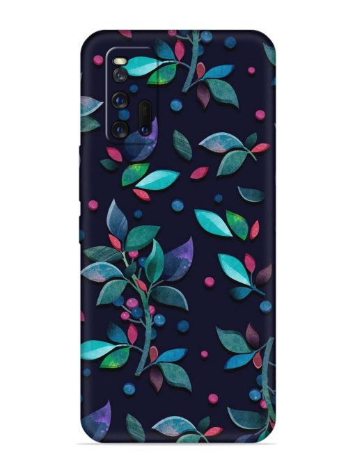 Decorative Watercolor Flower Embossed Soft Silicone Case for Iqoo Neo 3