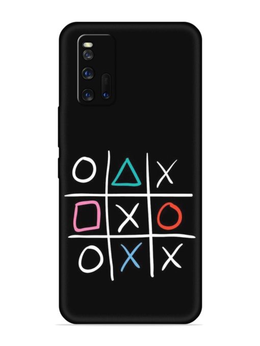 Super Neon Tic-Tac-Toe Embossed Soft Silicone Case for Iqoo Neo 3 Zapvi