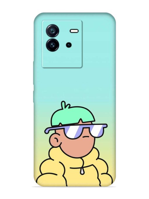 Doodles Cool Character Embossed Soft Silicone Case for Iqoo Neo 6 (5G) Zapvi