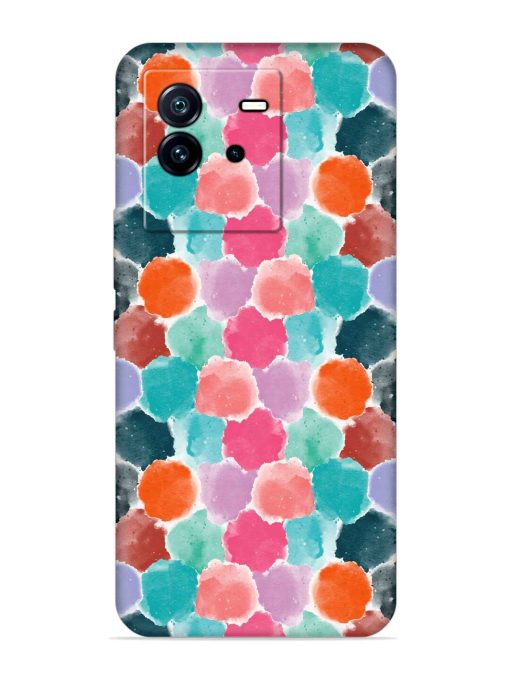 Colorful Seamless Pattern Embossed Soft Silicone Case for Iqoo Neo 6 (5G) Zapvi