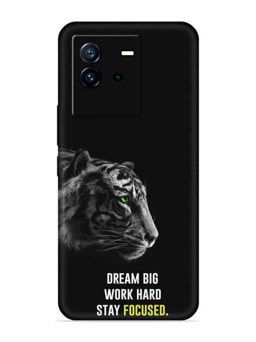 Dream Big Work Hard Embossed Soft Silicone Case for Iqoo Neo 6 (5G) Zapvi