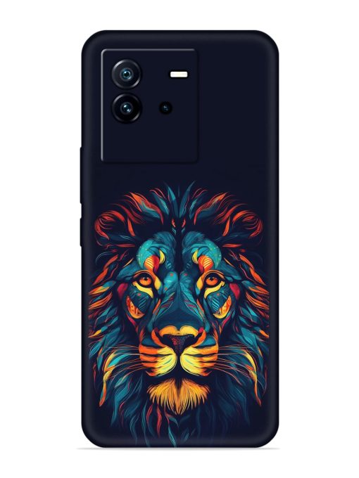 Colorful Lion Embossed Soft Silicone Case for Iqoo Neo 6 (5G)