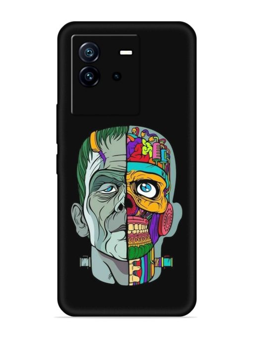 Men Vs Skull Embossed Soft Silicone Case for Iqoo Neo 6 (5G) Zapvi