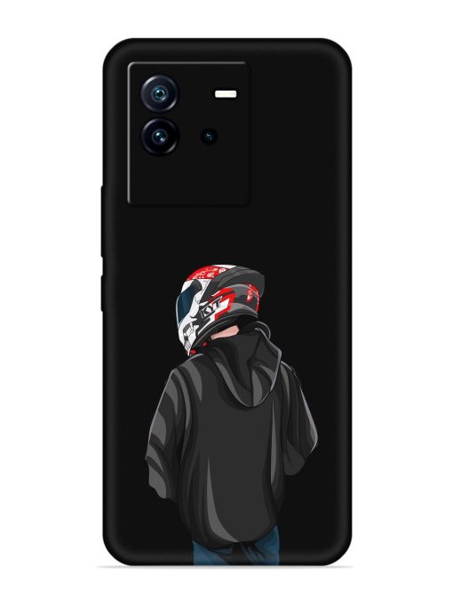 Motorcycle Rider Embossed Soft Silicone Case for Iqoo Neo 6 (5G) Zapvi