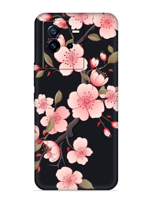 Cherry Blossom Embossed Soft Silicone Case for Iqoo Neo 6 (5G) Zapvi