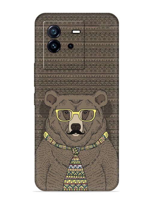 Grizzly Bear Embossed Soft Silicone Case for Iqoo Neo 6 (5G) Zapvi