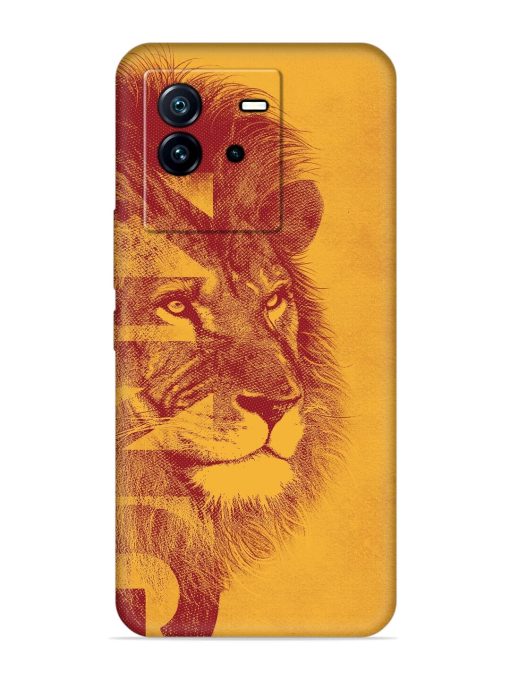 Gold Lion Crown Art Embossed Soft Silicone Case for Iqoo Neo 6 (5G) Zapvi