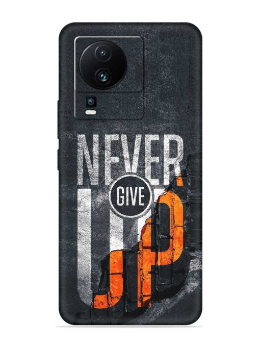 Never Give Up Embossed Soft Silicone Case for Iqoo Neo 7 (5G)