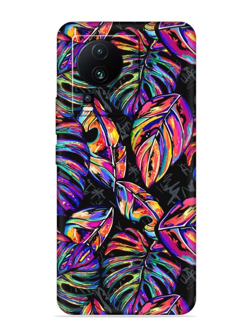 Tropical Seamless Vector Embossed Soft Silicone Case for Iqoo Neo 7 (5G)