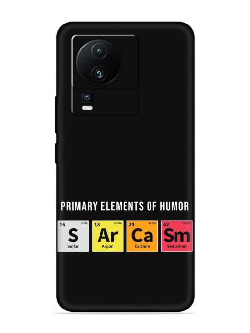 Primary Elements Humor Embossed Soft Silicone Case for Iqoo Neo 7 (5G)