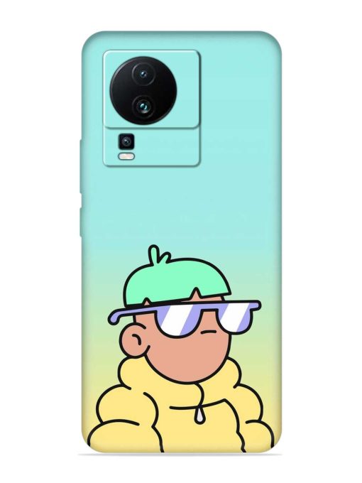 Doodles Cool Character Embossed Soft Silicone Case for Iqoo Neo 7 (5G) Zapvi