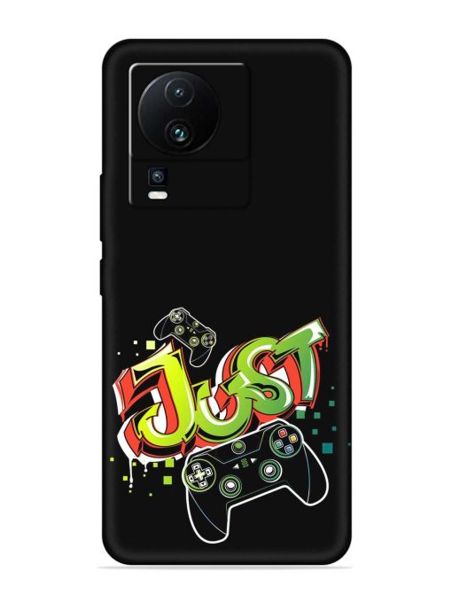 Graffiti Gamepad Illustration Embossed Soft Silicone Case for Iqoo Neo 7 (5G)