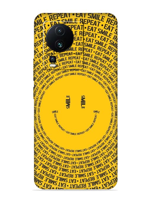 Smiley Embossed Soft Silicone Case for Iqoo Neo 7 (5G) Zapvi