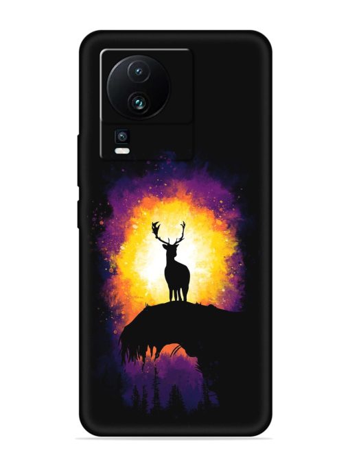 Elk Animal Art Embossed Soft Silicone Case for Iqoo Neo 7 (5G) Zapvi