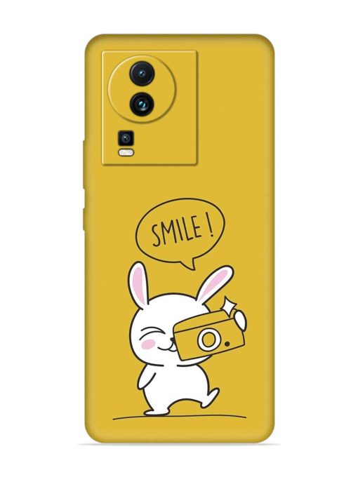 Hey Smile Please Embossed Soft Silicone Case for Iqoo Neo 7 Pro (5G) Zapvi