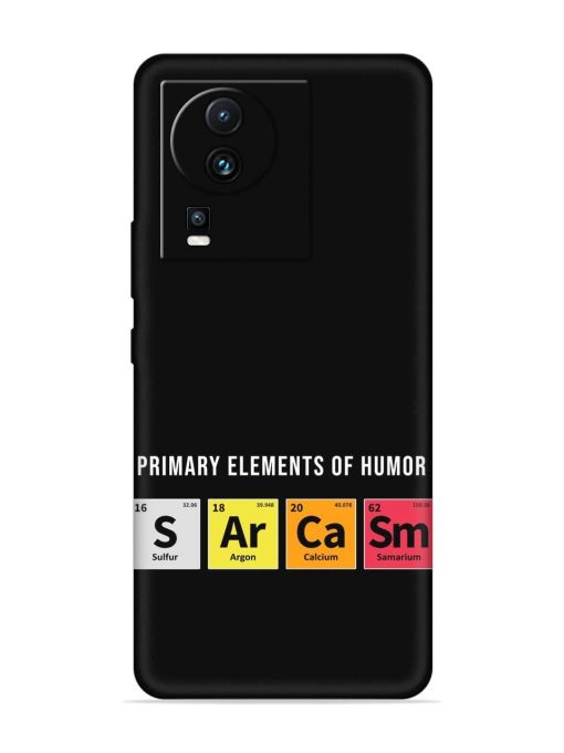 Primary Elements Humor Embossed Soft Silicone Case for Iqoo Neo 7 Pro (5G) Zapvi