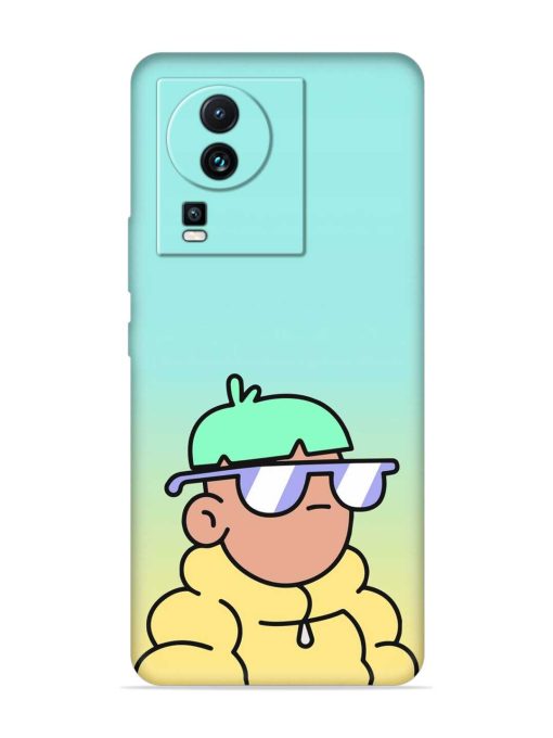 Doodles Cool Character Embossed Soft Silicone Case for Iqoo Neo 7 Pro (5G) Zapvi