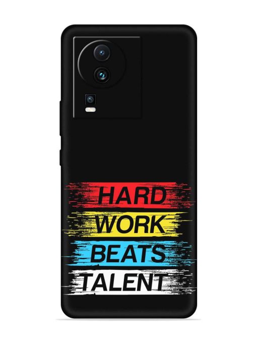 Hard Work Beats Embossed Soft Silicone Case for Iqoo Neo 7 Pro (5G)