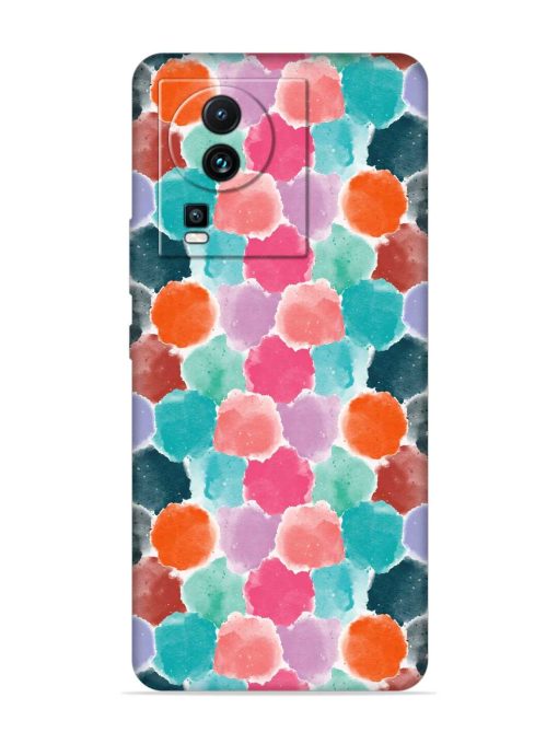 Colorful Seamless Pattern Embossed Soft Silicone Case for Iqoo Neo 7 Pro (5G)