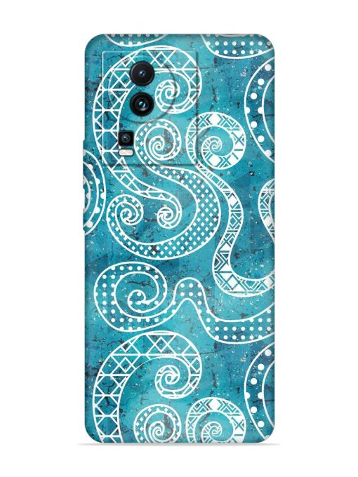 Vintage Curved Seamless Embossed Soft Silicone Case for Iqoo Neo 7 Pro (5G) Zapvi