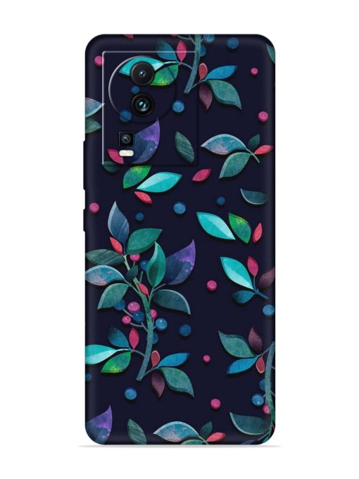 Decorative Watercolor Flower Embossed Soft Silicone Case for Iqoo Neo 7 Pro (5G) Zapvi